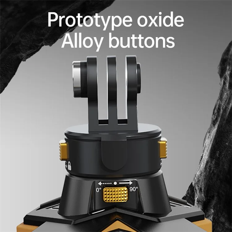 JX-XBDO1-MM Para Suporte de Queixo de Câmera de Ação GoPro com Base Magnética + Mini Adaptador + Clipe de Telefone