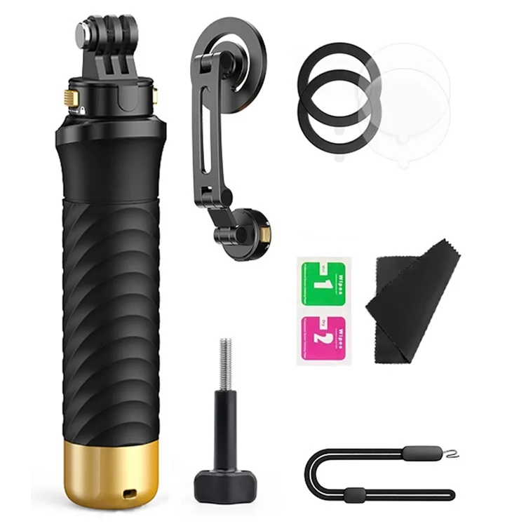 JX-FLB02-M per GoPro Hero 12 / 11 / 10 Action Camera Floating Hand Grip+Magnetic Base+Phone Holder
