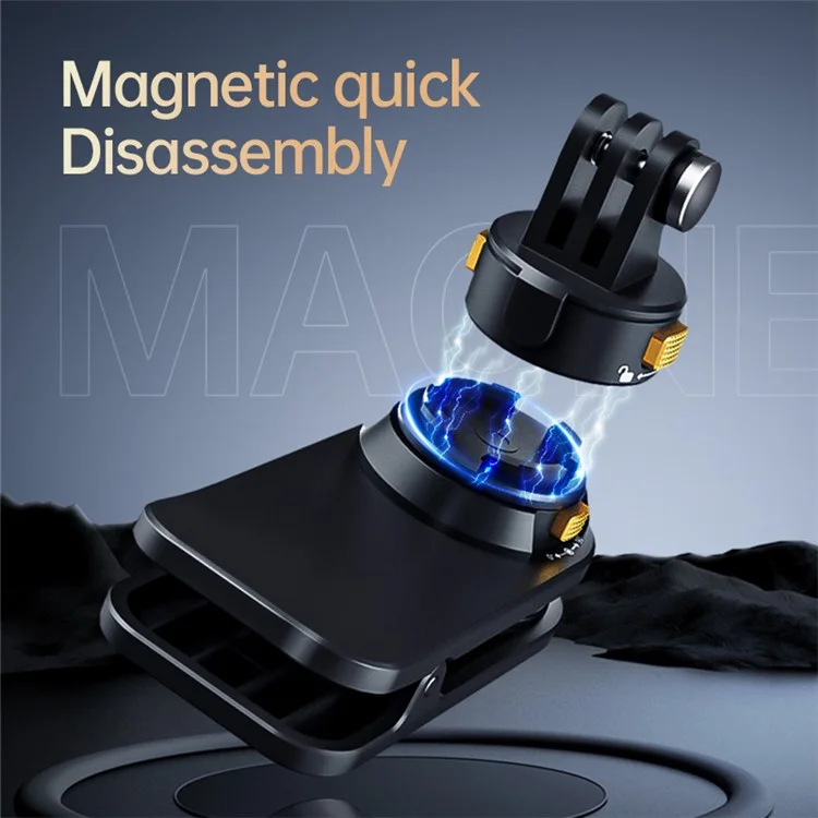 Gp-039 Clip to Backpack Camera Mount mit magnetischem Handyhalter + magnetischer Schnellwechselhalterung für GoPro