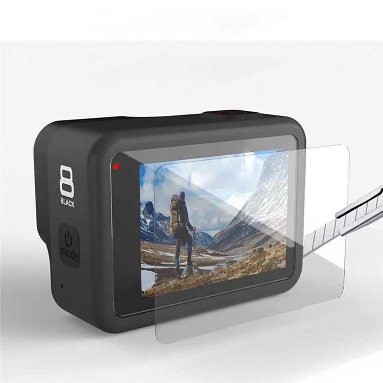 SHEINGKA Protezione in vetro temperato per schermo + Pellicola protettiva per lente per GoPro Hero 8 Black