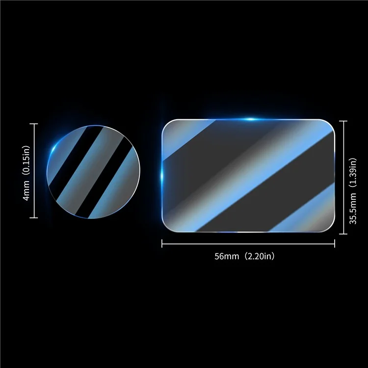 STARTRC 1144857 Pour Insta360 GO 3S 2Pcs Protecteur d'écran en verre trempé + 2Pcs Film de protection de l'objectif