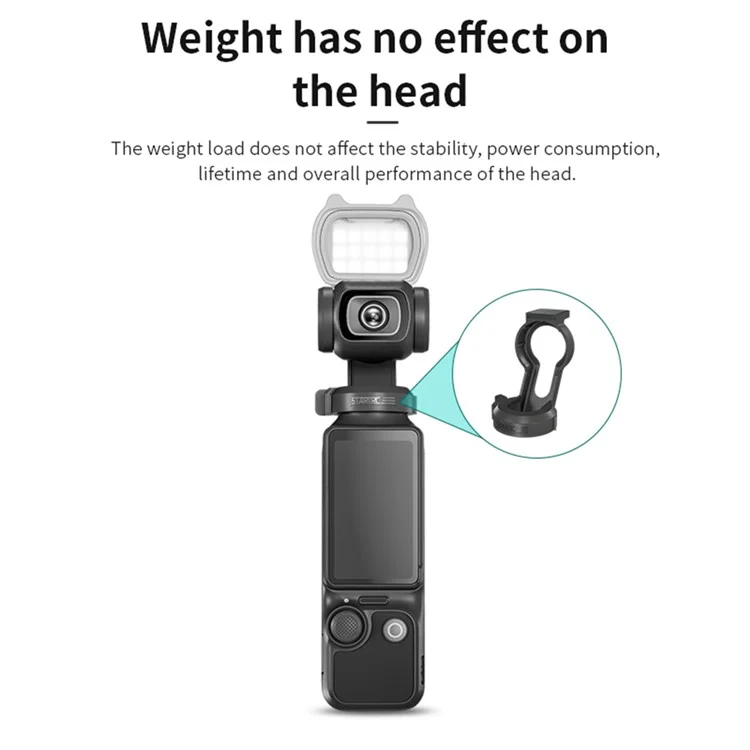 STARTRC 1140712 For DJI Osmo Pocket 3 Cat Ear Design LED Fill Light 3 Modes Magnetic Camera Fill Lamp