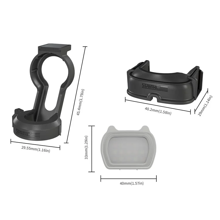 STARTRC 1140712 For DJI Osmo Pocket 3 Cat Ear Design LED Fill Light 3 Modes Magnetic Camera Fill Lamp