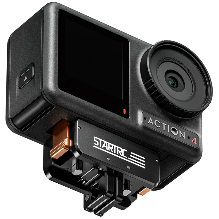 STARTRC 1146356 Expansion Adapter for DJI Osmo Action 4 / 3 Metal Magnetic Folding Expansion Base