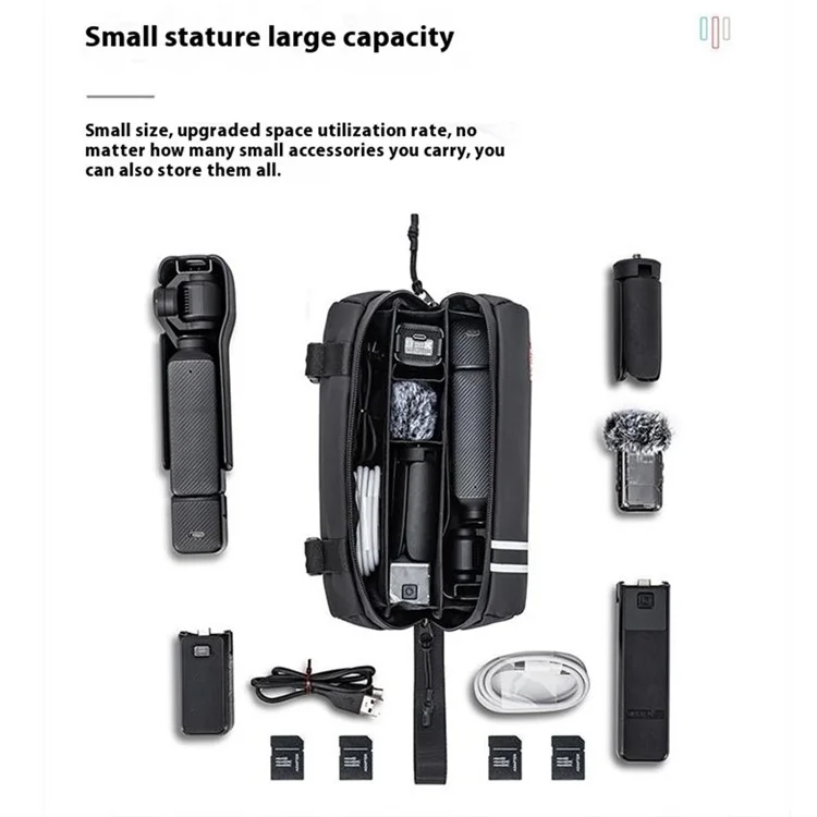 STARTRC 1143799 Сумка для хранения из оксфордской ткани для камеры DJI Osmo Pocket 3, портативный чехол для переноски