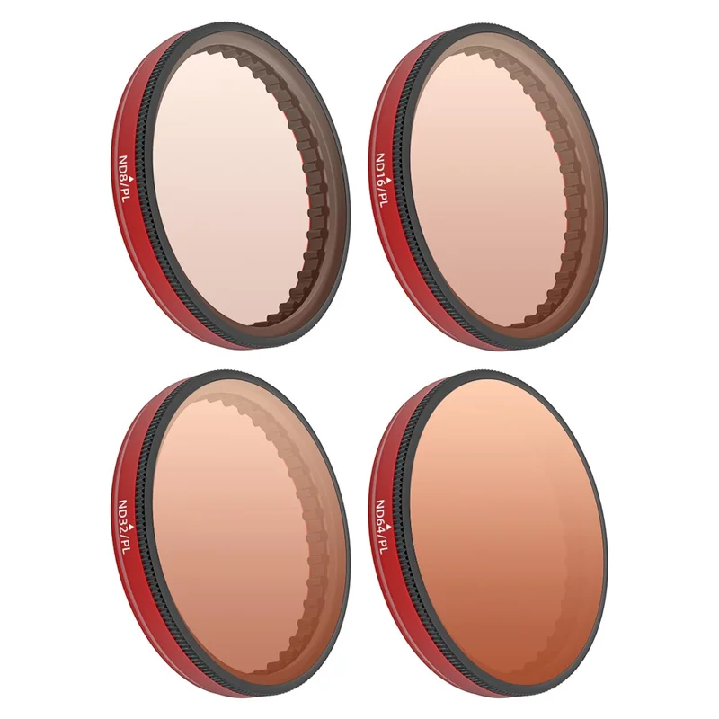 SUNNYLIFE OA5-FI907 Set da 4 pezzi per DJI Osmo Action 5 Pro / 4 / 3 Filtro obiettivo regolabile ND / PL per fotocamera