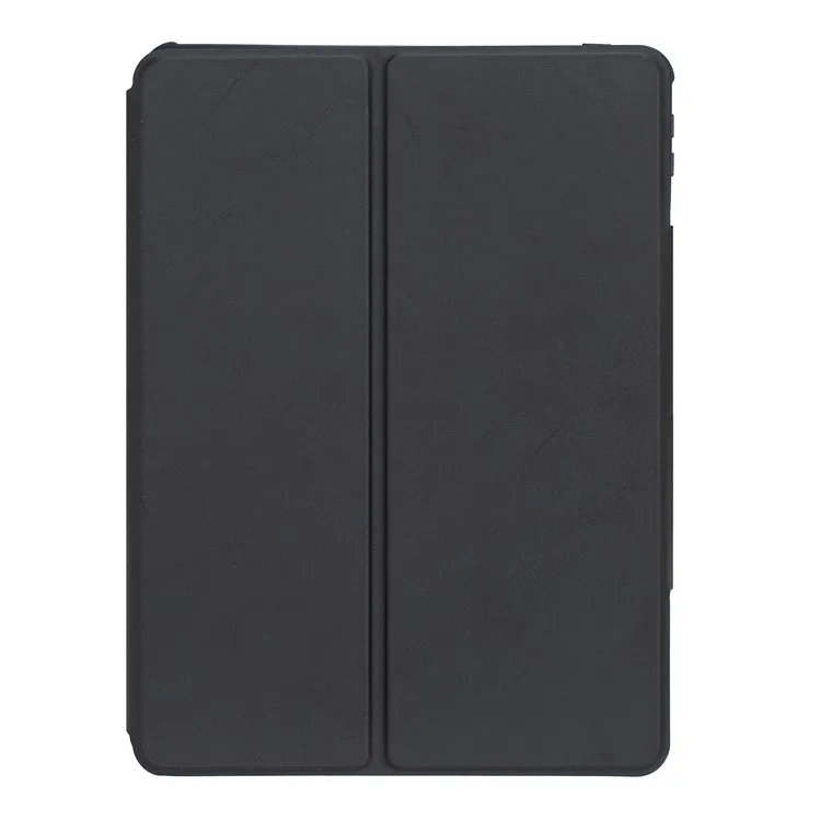 L13-B For iPad Pro 11 (2024) PU Leather+Acrylic Tablet Rotary Stand Cover with Keyboard - Black