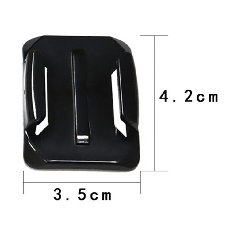 For Gopro / Sargo / DJI Action Camera Mount Base Adhesive Helmet Mounting Bracket - Curved