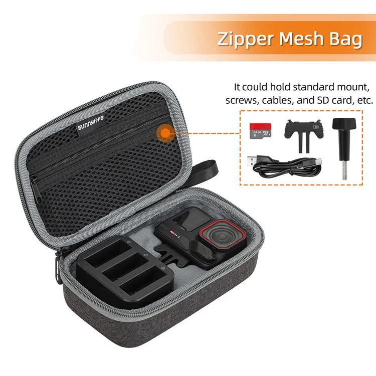 Bolsa de almacenamiento y caja de protección anti-arañazos para la cámara de acción Insta360 Ace Pro 2 / Ace Pro / Ace