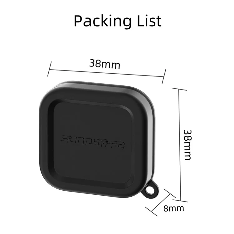 SUNNYLIFE EP2-BHT932 Cubierta de protección de lente de silicona para Insta360 Ace Pro 2 / Ace Pro