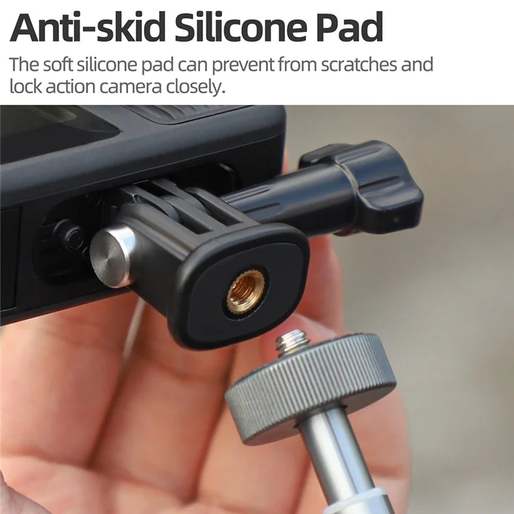 Adaptateur trépied connecteur pour caméra sportive réglable en plastique SUNNYLIFE AD920