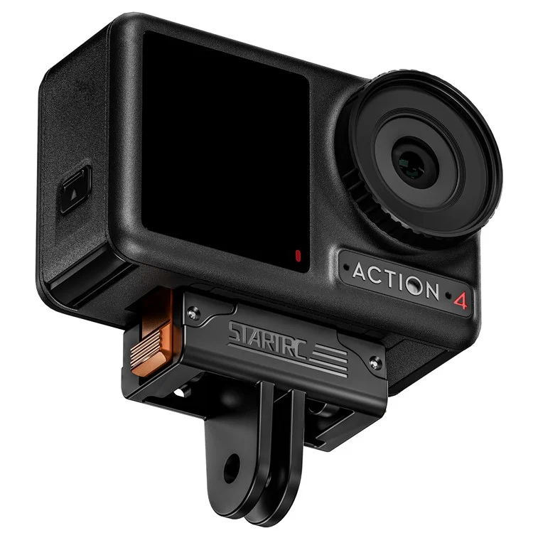 STARTRC 1151916 Base de câmera adaptadora magnética de liberação rápida de plástico para DJI Osmo Action 5 Pro