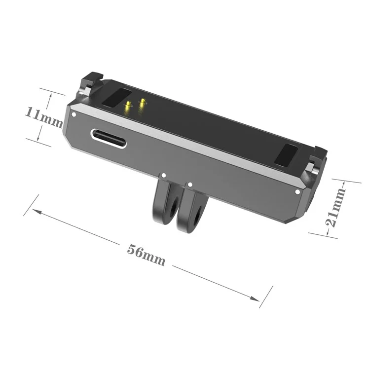 Support magnétique en métal avec port de charge pour Insta360 GO 3S / Go 3