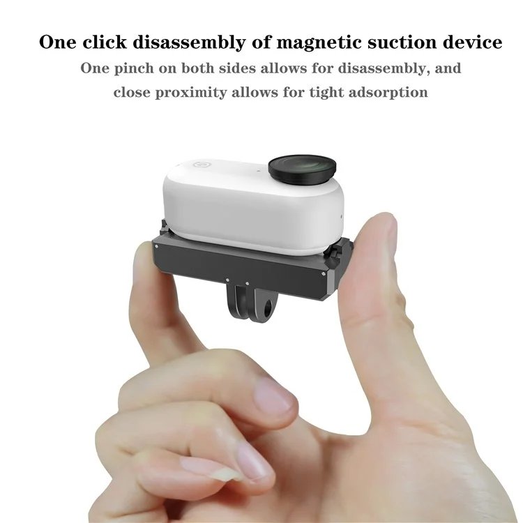 Support magnétique en métal avec port de charge pour Insta360 GO 3S / Go 3