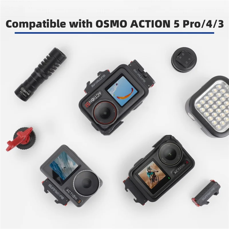 SUNNYLIFE AD938 Adaptador de zapata fría magnética de liberación rápida para DJI Osmo Action 5 Pro / 4 / 3