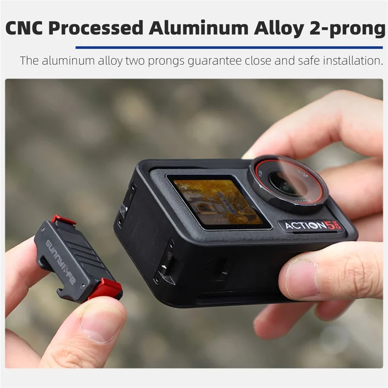 SUNNYLIFE AD938 Adaptador de zapata fría magnética de liberación rápida para DJI Osmo Action 5 Pro / 4 / 3