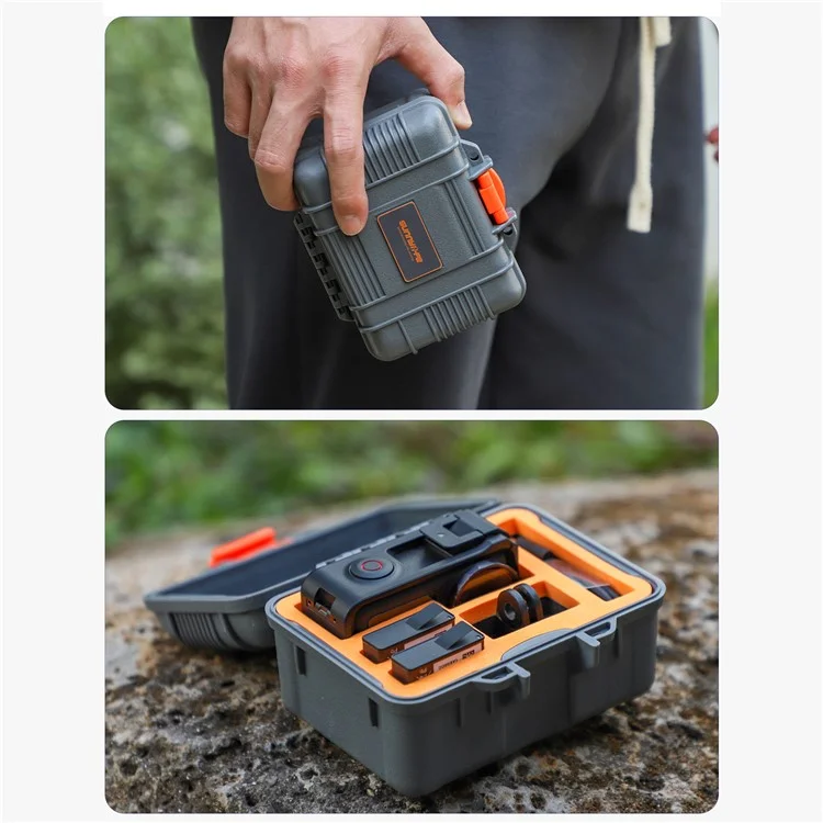 SUNNYLIFE AQX-18 Caixa à Prova de Choque para DJI Osmo Action 5 Pro / 4 / 3 Estojo Rígido Impermeável para Armazenamento