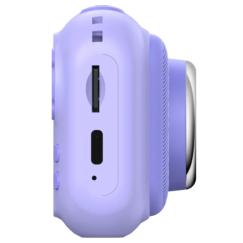 F79 2.4 Inch Screen Kids Digital Camera Flip Lens HD Children Photography Camera - Purple