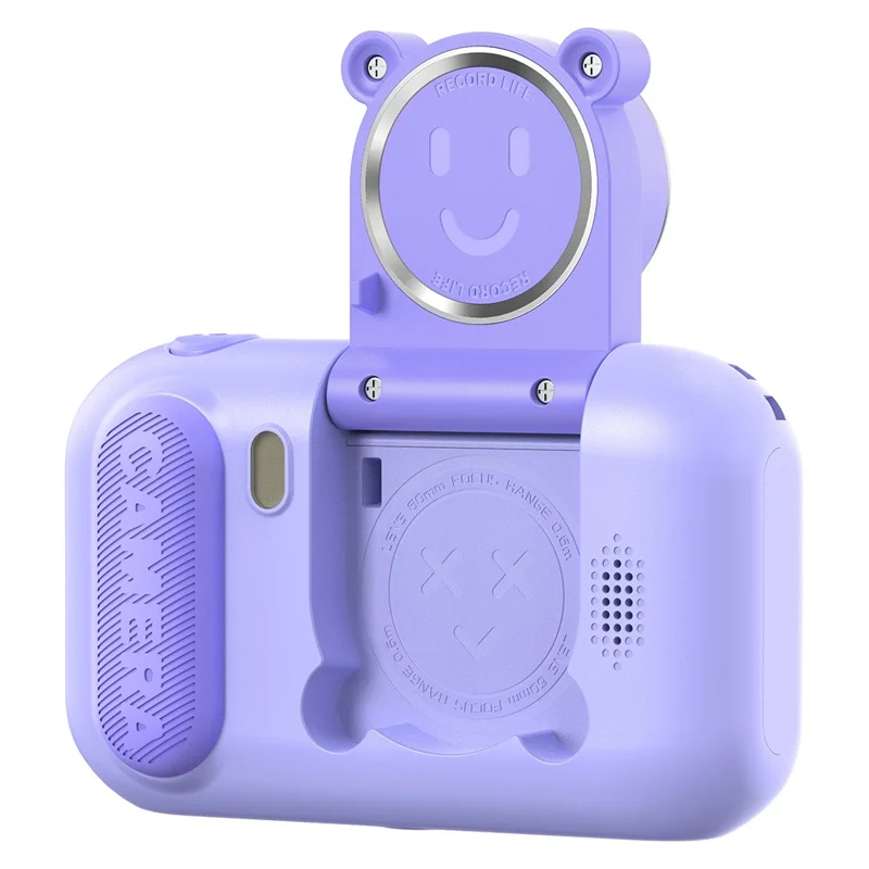 F79 2.4 Inch Screen Kids Digital Camera Flip Lens HD Children Photography Camera - Purple