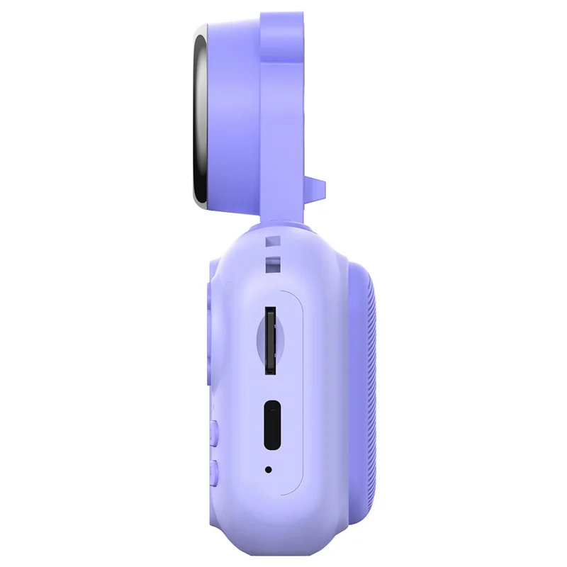 F79 2.4 Inch Screen Kids Digital Camera Flip Lens HD Children Photography Camera - Purple