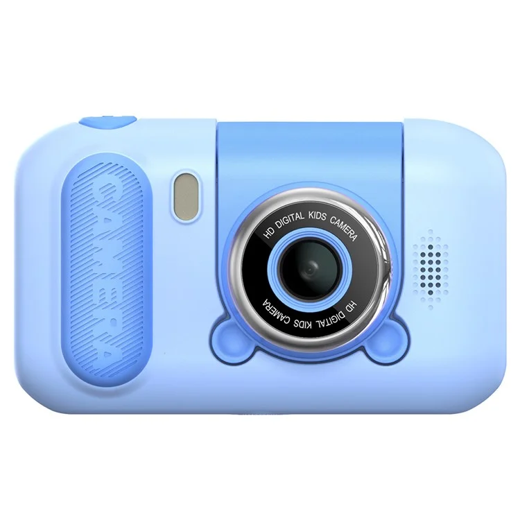 F79 2.4 Inch Screen Kids Digital Camera Flip Lens HD Children Photography Camera - Blue