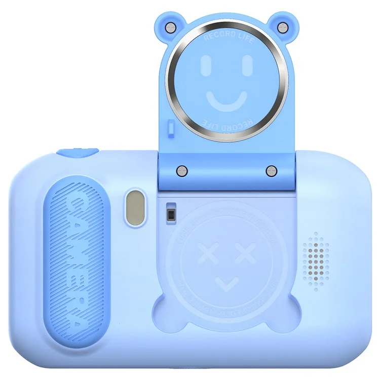 F79 2.4 Inch Screen Kids Digital Camera Flip Lens HD Children Photography Camera - Blue