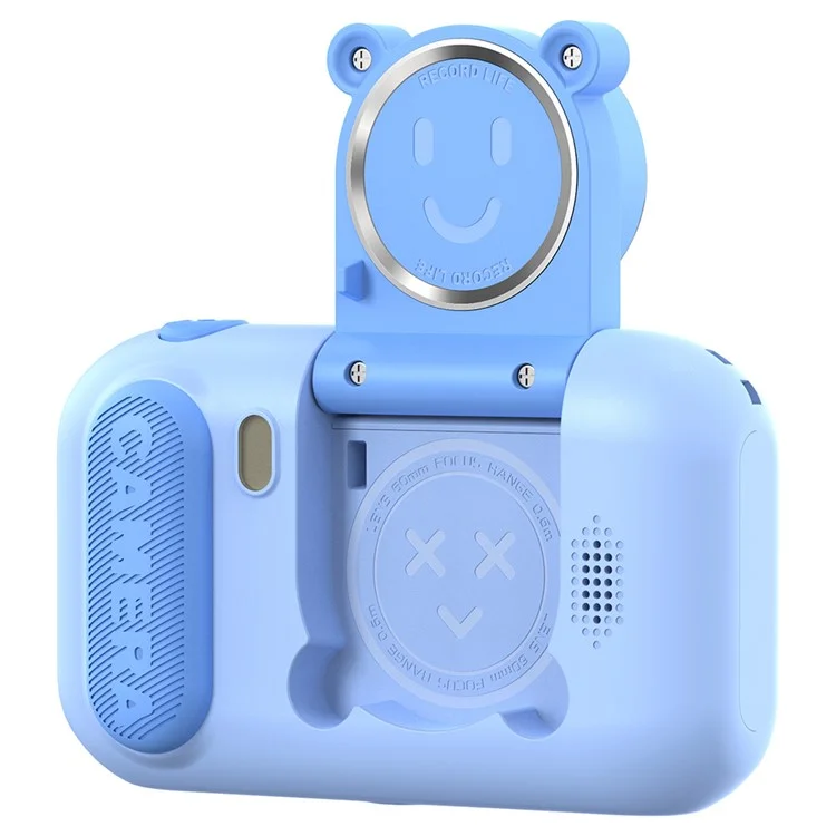 F79 2.4 Inch Screen Kids Digital Camera Flip Lens HD Children Photography Camera - Blue