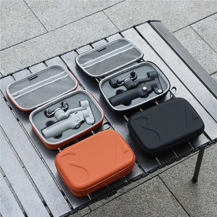 SUNNYLIFE O7P-B984 For DJI Osmo Mobile 7 Pro Storage Case Leather EVA Carrying Bag - Orange