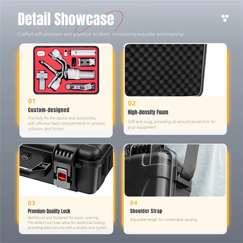 STARTRC 12160020 For DJI Ronin RS4 Mini Stabilizer Waterproof Carrying Case Protective Storage Box