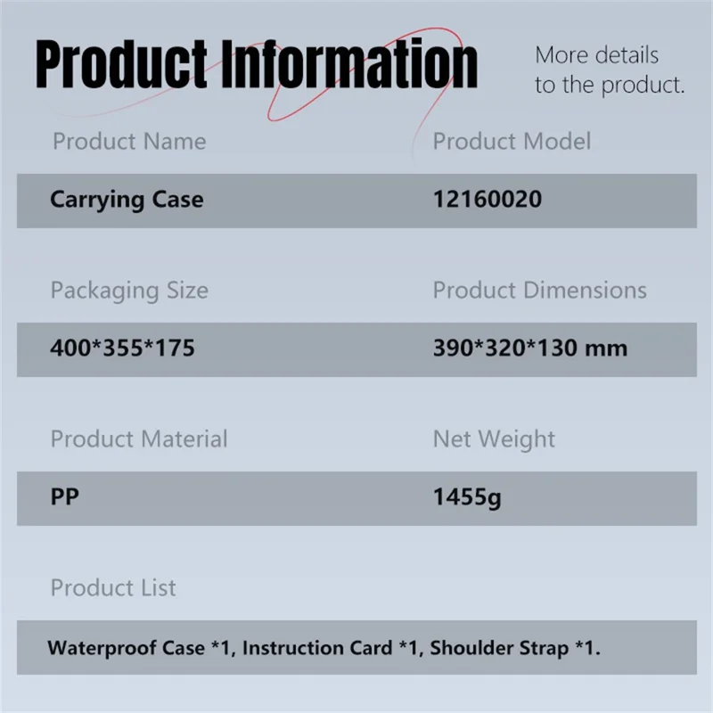 STARTRC 12160020 For DJI Ronin RS4 Mini Stabilizer Waterproof Carrying Case Protective Storage Box