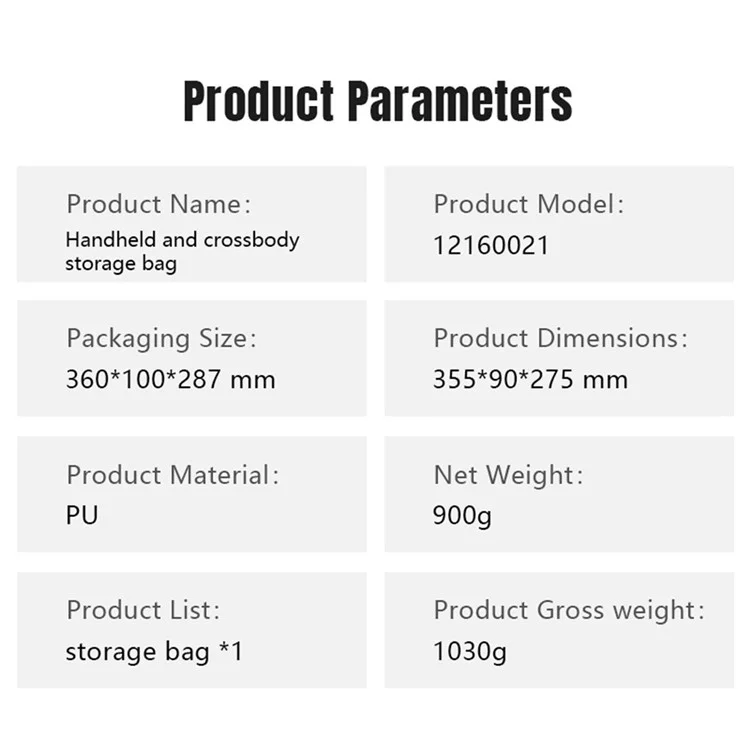 STARTRC 12160021 For DJI RS 4 Mini Stabilizer Handheld Storage Bag Carrying Case with Shoulder
