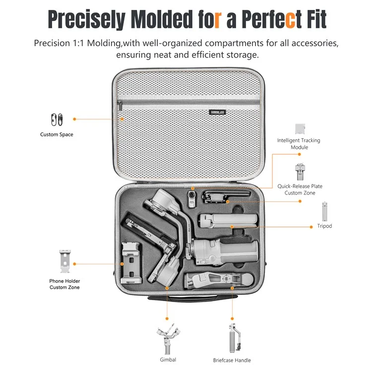 STARTRC 12160021 For DJI RS 4 Mini Stabilizer Handheld Storage Bag Carrying Case with Shoulder