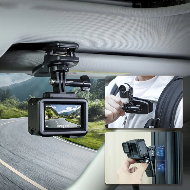 SUNNYLIFE MJ949 360° Magnetic Sun Visor Clip Multi-Purpose Strong Clamp Adjustable Angle