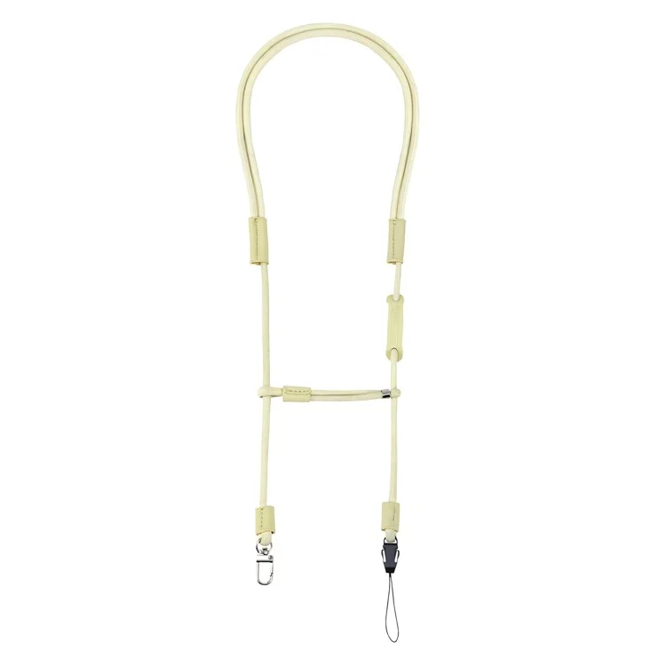 STARTRC Para DJI Osmo Pocket 3 Correa de Cuello Doble para Cámara Deportiva, Ajustable de 66 a 136 cm - Amarillo