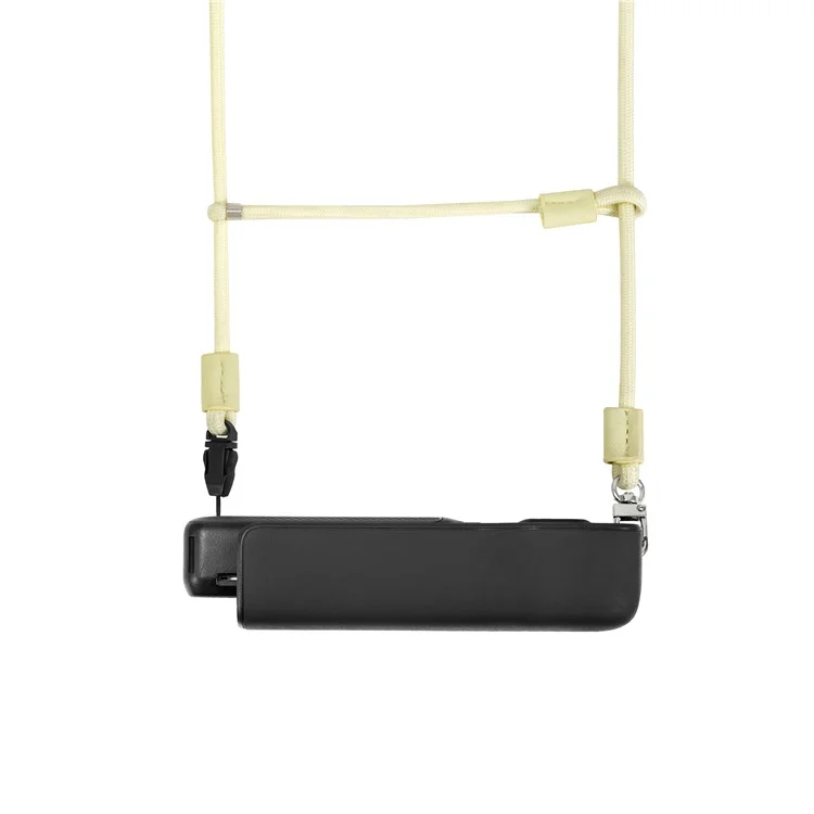 STARTRC Para DJI Osmo Pocket 3 Correa de Cuello Doble para Cámara Deportiva, Ajustable de 66 a 136 cm - Amarillo