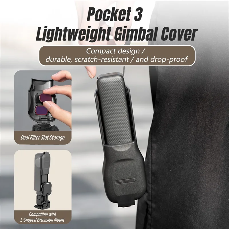 STARTRC 12150095 Versión Corta V2 Funda Protectora de Plástico para DJI Osmo Pocket 3