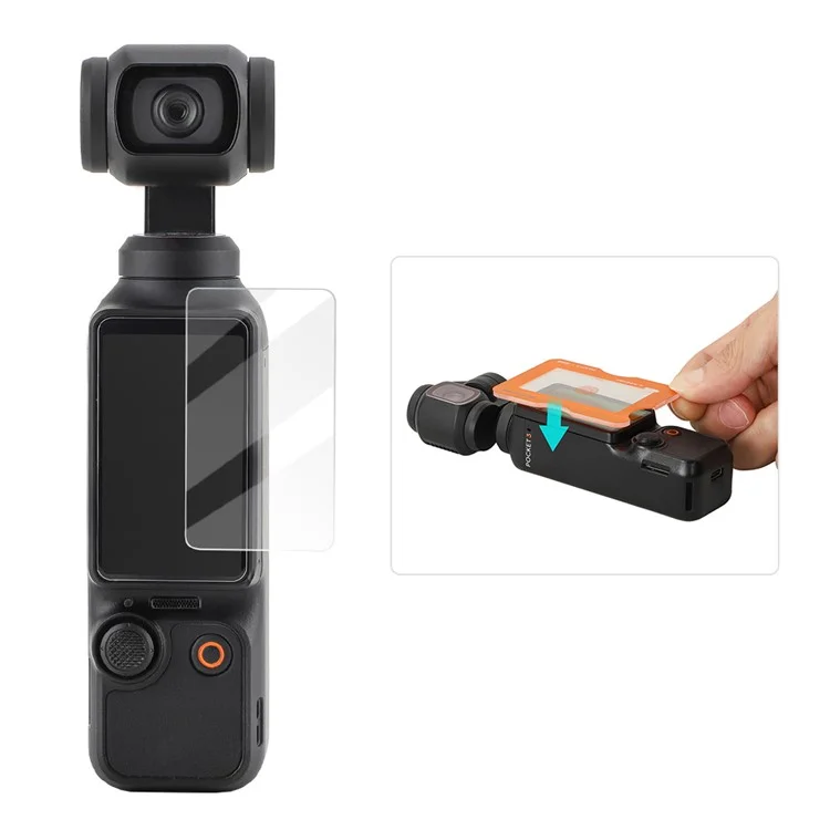 SUNNYLIFE OP3-BHM993 For DJI Osmo Pocket 3 AR Tempered Glass Screen Protector with Positioning Tool