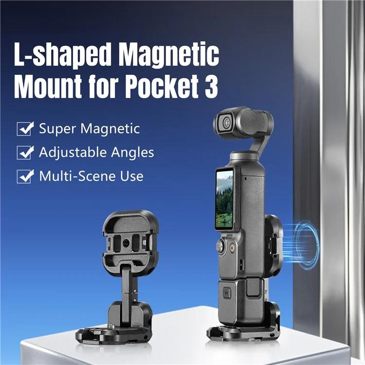 STARTRC 1157475 Magnetischer Erweiterungsadapter in L-Form für DJI Osmo Pocket 3 - Vielseitiges Kamerazubehör