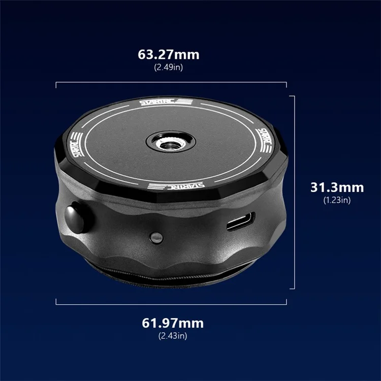 STARTRC 12180048 Universal Electric Magnetic Vacuum Suction Cup Mount Adapter for Action Cameras  /  Phones
