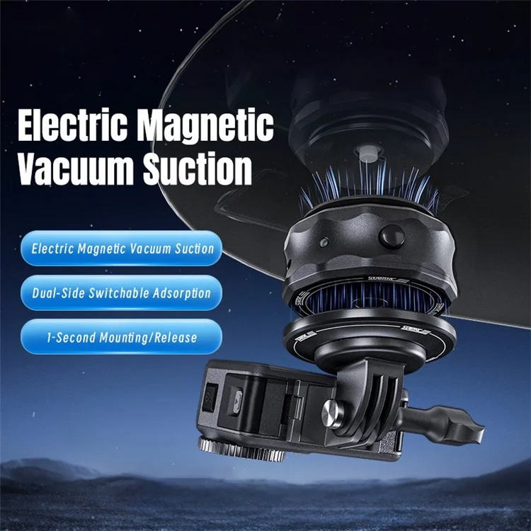 STARTRC 12180048 Universal Electric Magnetic Vacuum Suction Cup Mount Adapter for Action Cameras  /  Phones