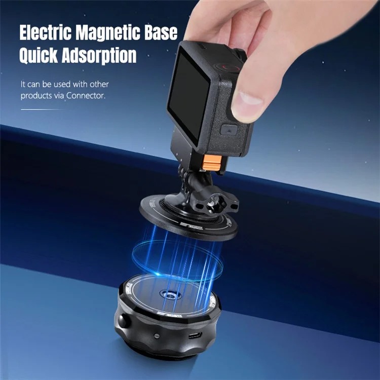 STARTRC 12180048 Universal Electric Magnetic Vacuum Suction Cup Mount Adapter for Action Cameras  /  Phones