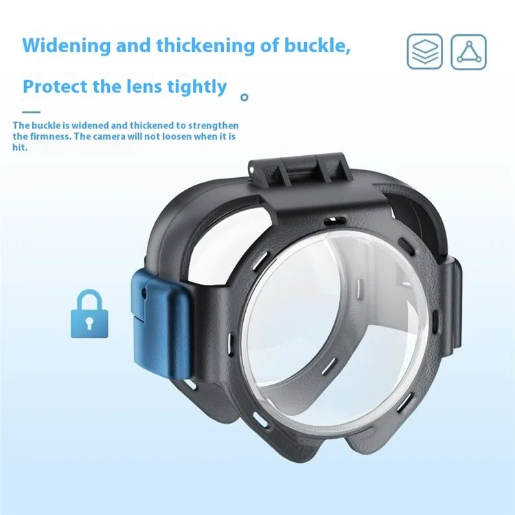 Pour Insta360 X5 Protecteur d'objectif Caméra d'action Couvercle en verre amovible Dureté 9H Anti-buée / Étanche / Anti-rayures