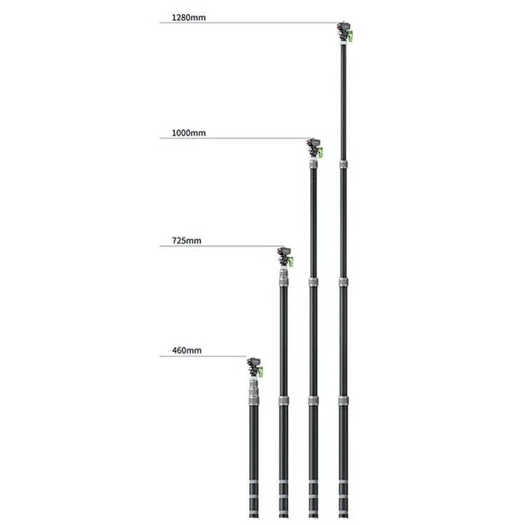 LANPARTE PMH-TS Invisible Selfie Stick Third Person View Extension Monopod Action Cameras Suction Cup Bracket