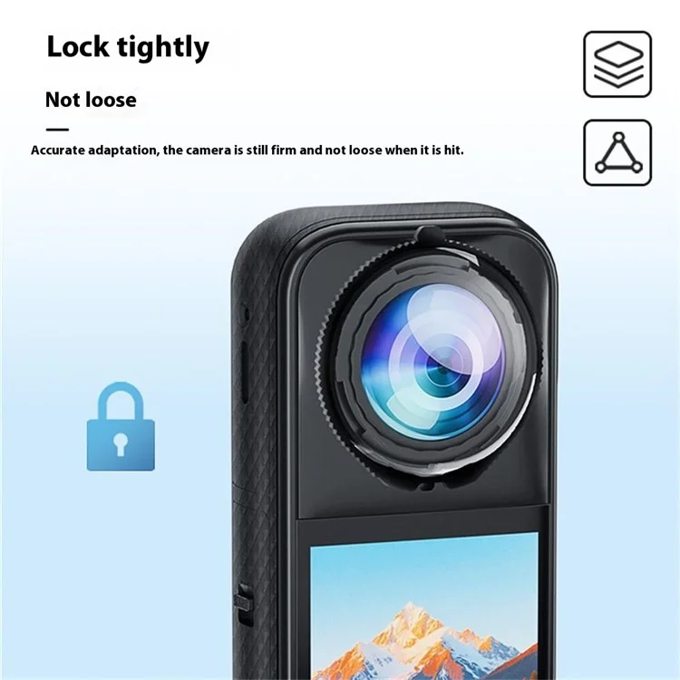 Per Insta360 X5 2 Pezzi Protezione Lente Panoramica Fotocamera Antinebbia Antigraffio Coperchio Lente in Vetro Ottico