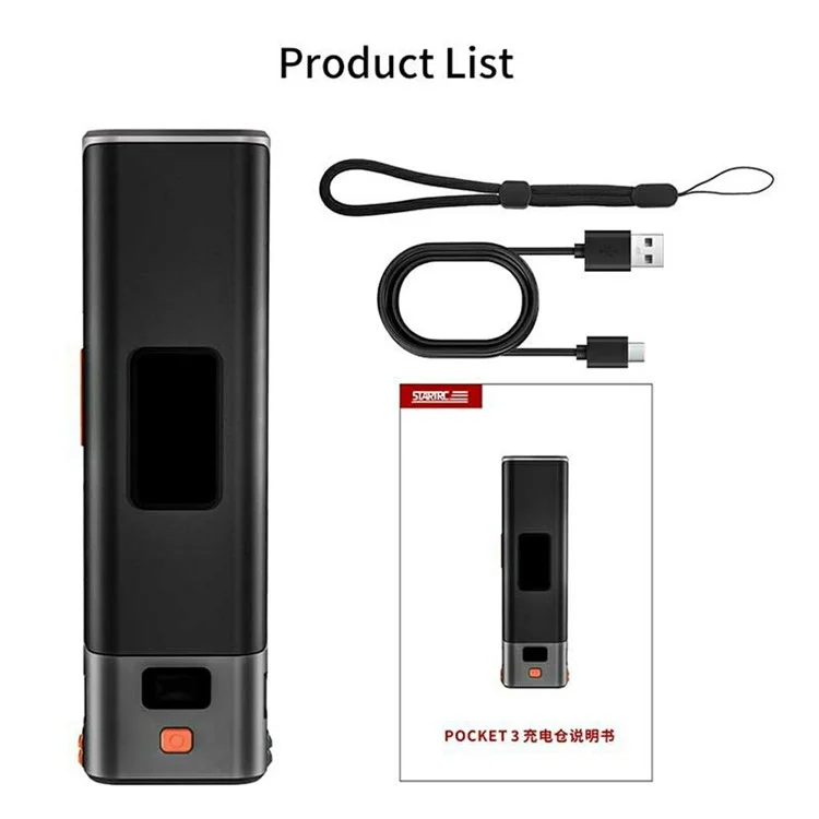 STARTRC 1144932 Custodia di ricarica per DJI Osmo Pocket 3 con Batteria da 9000mAh