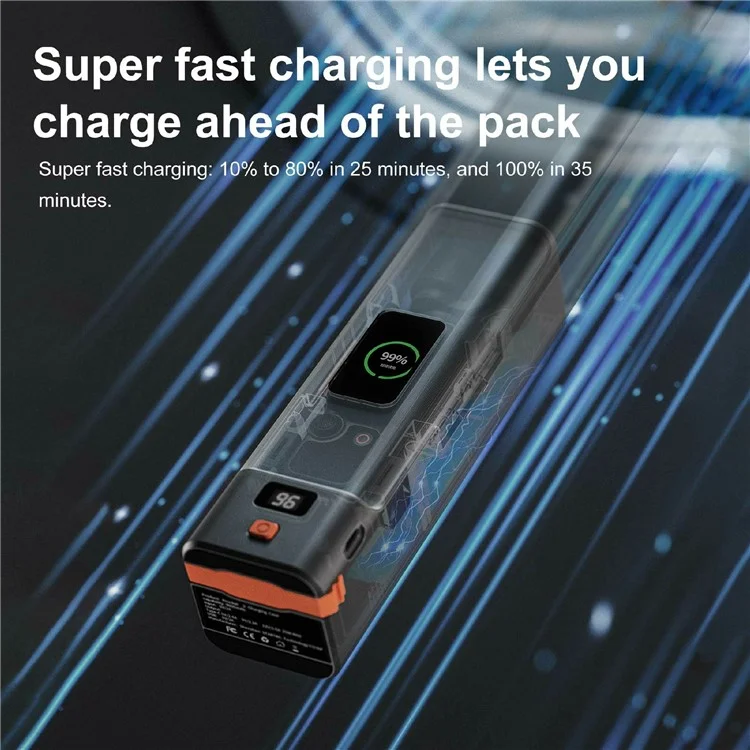 STARTRC 1144932 Custodia di ricarica per DJI Osmo Pocket 3 con Batteria da 9000mAh