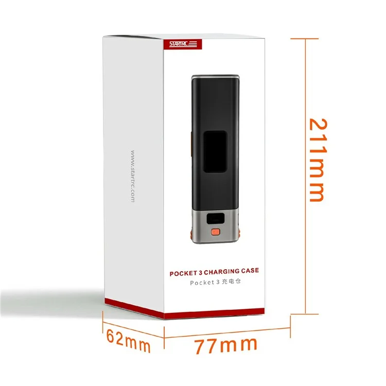 STARTRC 1144932 Custodia di ricarica per DJI Osmo Pocket 3 con Batteria da 9000mAh