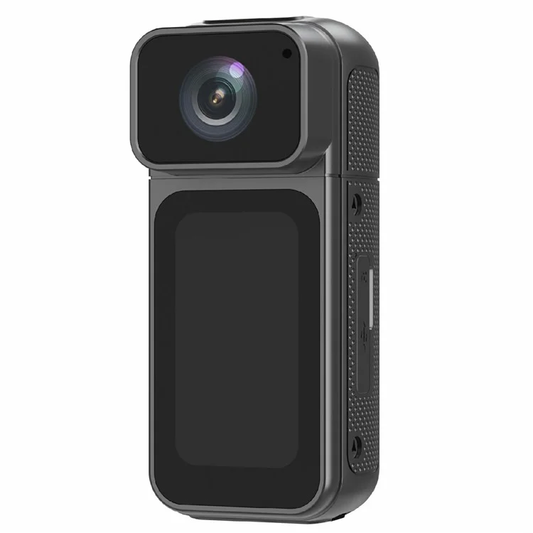 S80 Thumb Camera 2.7K Ultra HD Video 180 Degree Rotatable Lens 1.47" IPS Screen WiFi Mini Action Camera - Black