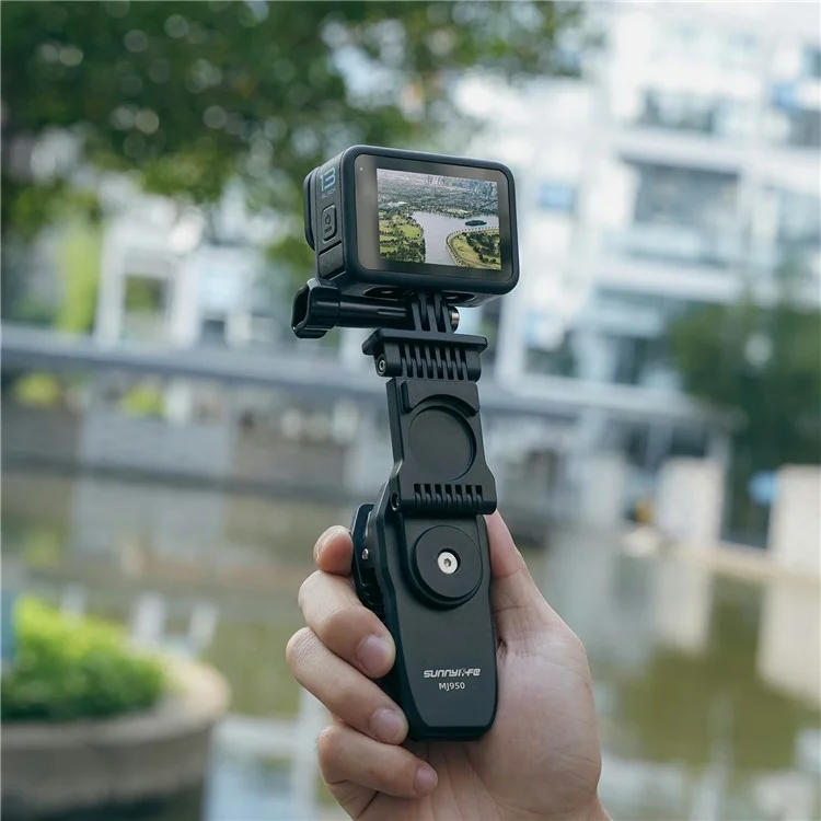 SUNNYLIFE MJ950 Action Camera 360 Degree Magnetic Backpack Clip Foldable Mount Bracket