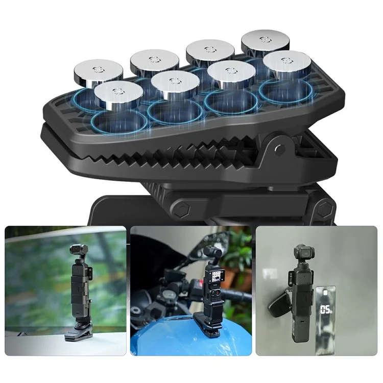 SUNNYLIFE MJ951 For DJI Osmo Pocket 3 Camera Rotatable Magnetic Backpack Clip Alligator Clamp